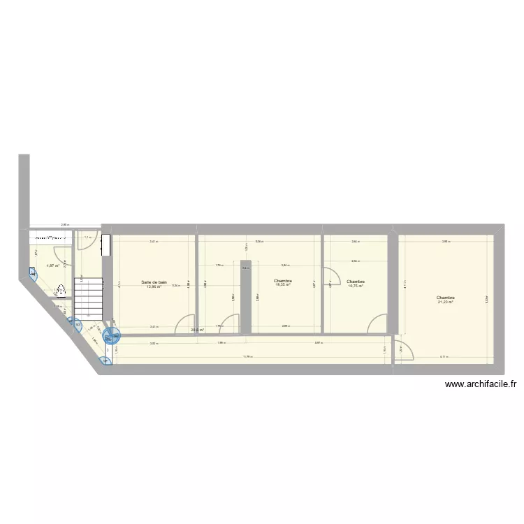 Ménard / Flachard. Plan de 6 et 91 m² Ménard / Flachard. Plan de 6 et 91 m²