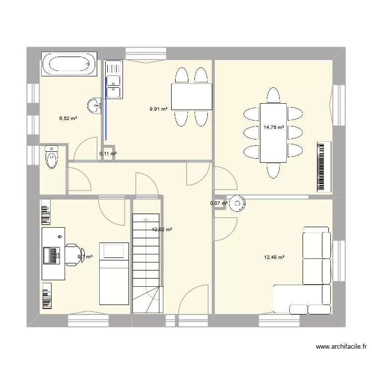 Wintz. Plan de 8 et 66 m² Wintz. Plan de 8 et 66 m²