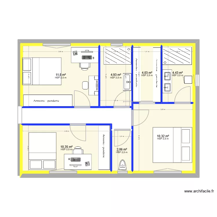 vhapois. Plan de 7 et 48 m² vhapois. Plan de 7 et 48 m²
