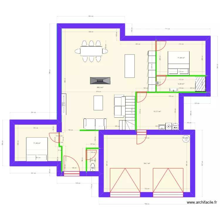 maison 5. Plan de 