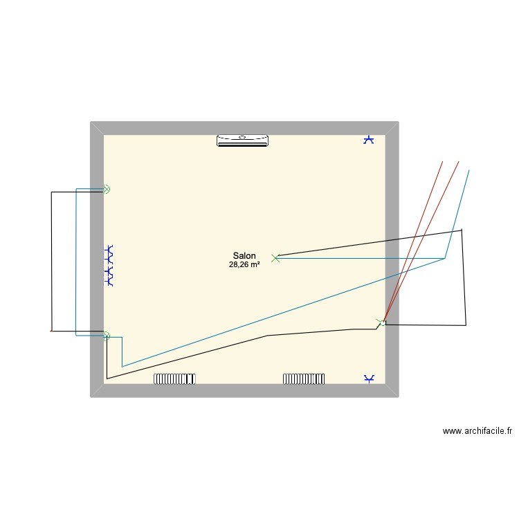 salon électronique. Plan de 0 pièce et 0 m2
