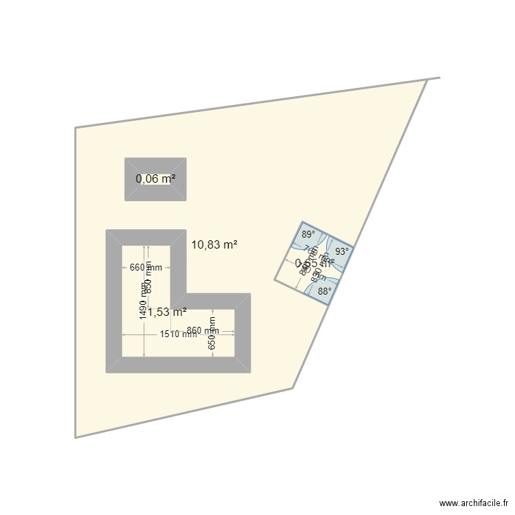 vue de haut. Plan de 0 pièce et 0 m2
