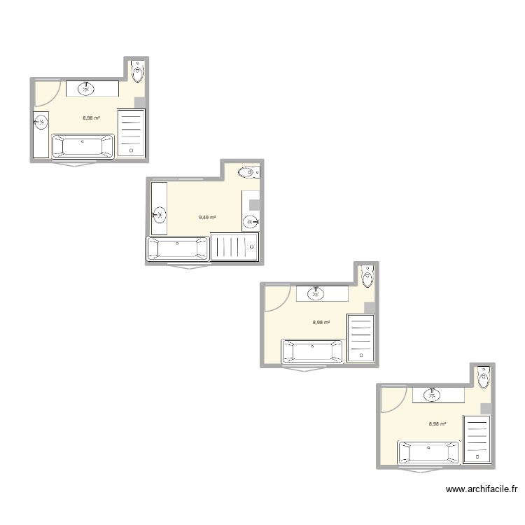 SDB 109. Plan de 0 pièce et 0 m2