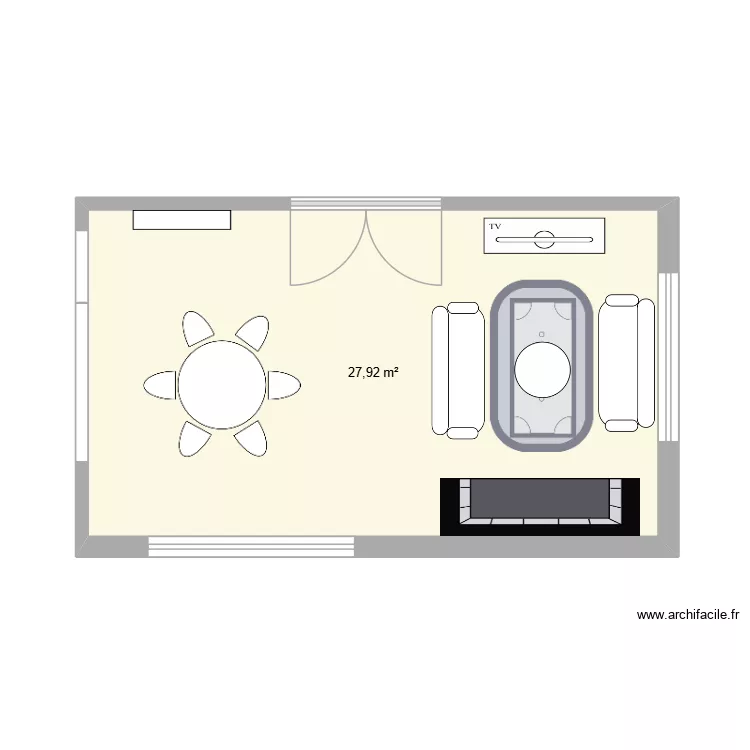 moodbaord. Plan de 1  et 28 m²