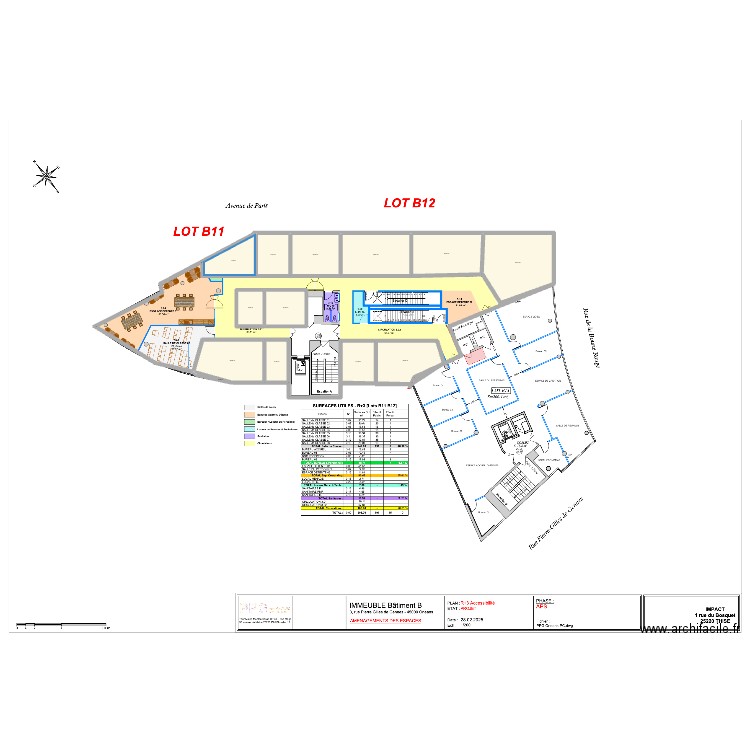 Blabla. Plan de 14 pièces et 309 m2