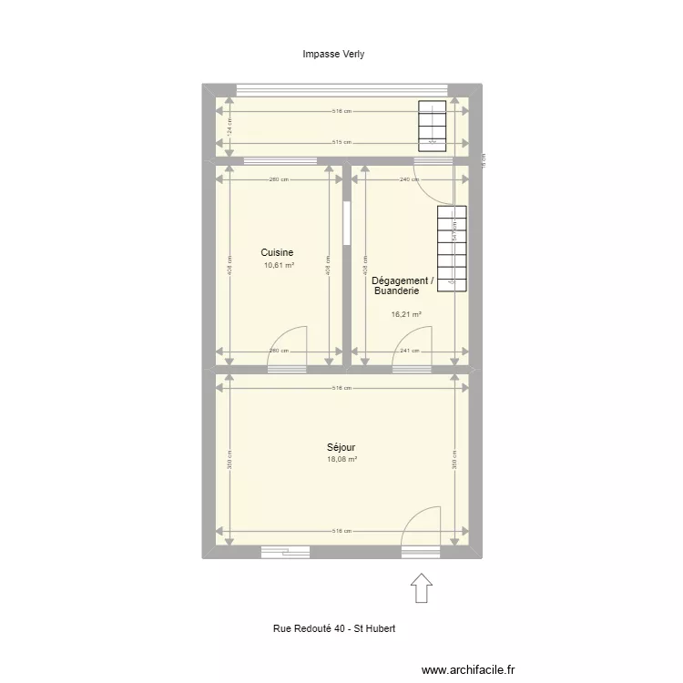 RDC Redouté 40. Plan de RDC Redouté 40. Plan de