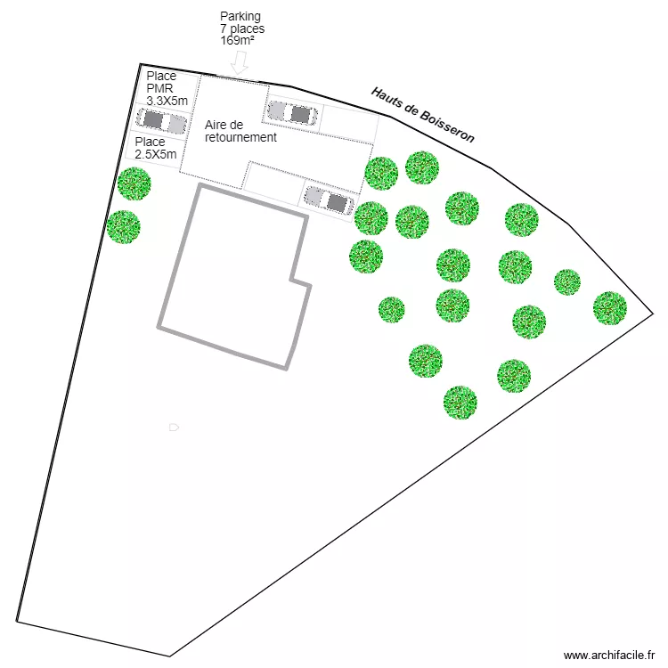 EB=Stationnement. Plan de 