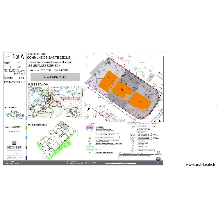 Ste Cécile - Lotissement des Mésanges - PSLA Cata. Plan de 0 pièce et 0 m2