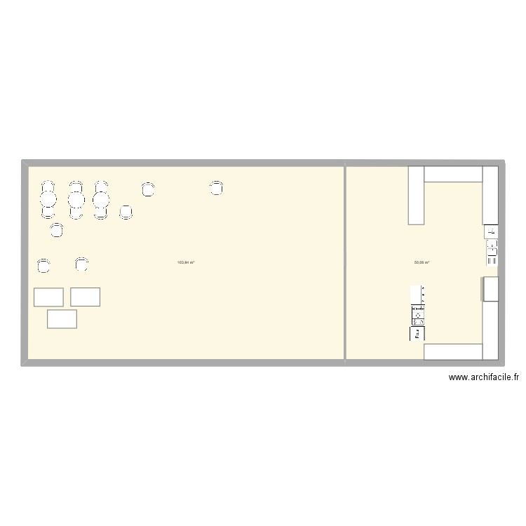 kilian pt5. Plan de 2 pièces et 154 m2