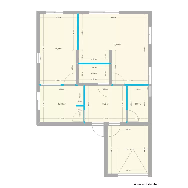 Maison Association Base 2 Avec ouvertures V1. Plan de 