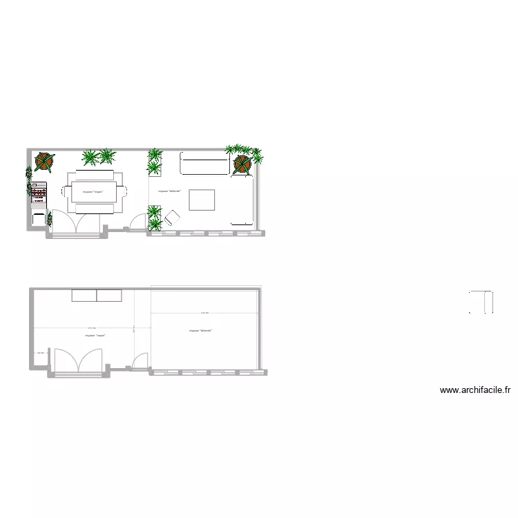 terrasse joigneaux. Plan de 
