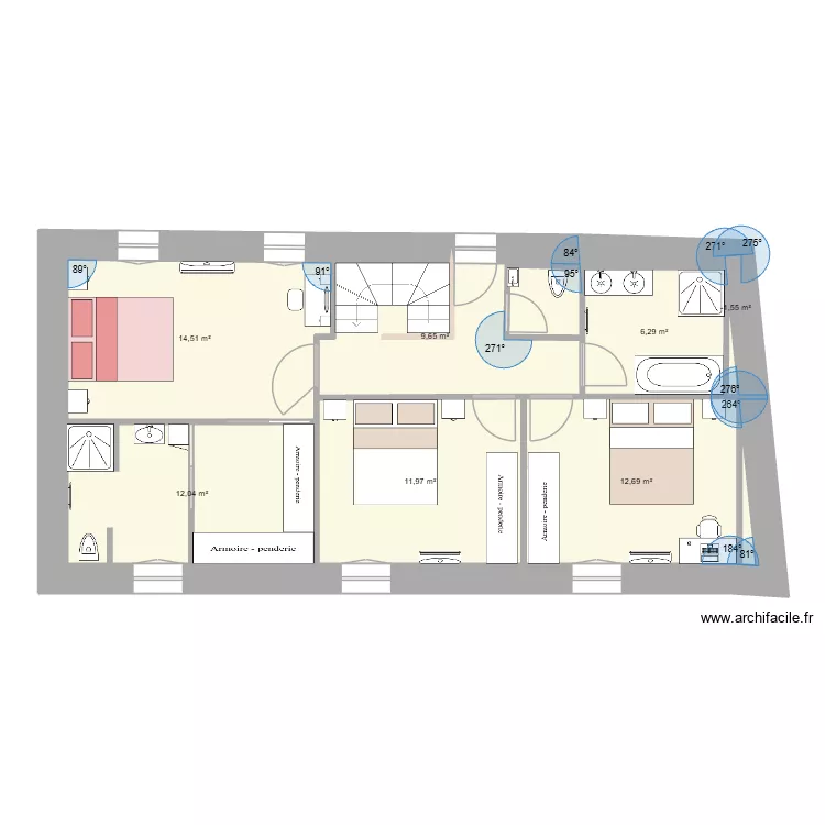 Maison Pauline sept 2024 V21. Plan de 7 pièces et 68 m²