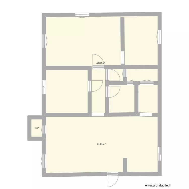 Maison Dov Fromer. Plan de 2  et 33 m²