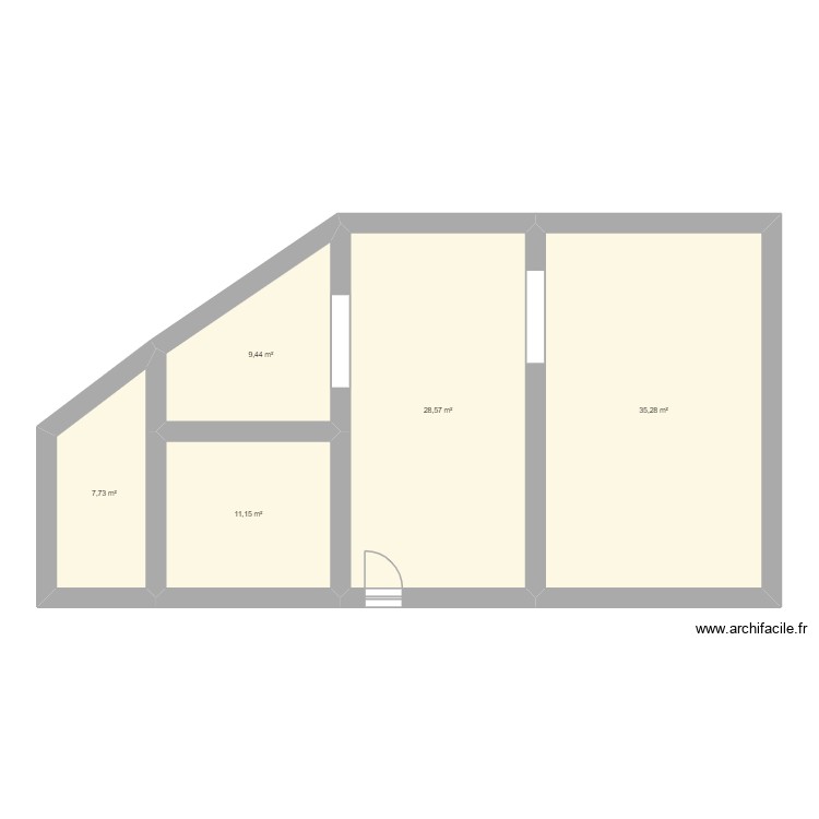 Roms&eacute;e. Plan de 0 pièce et 0 m2