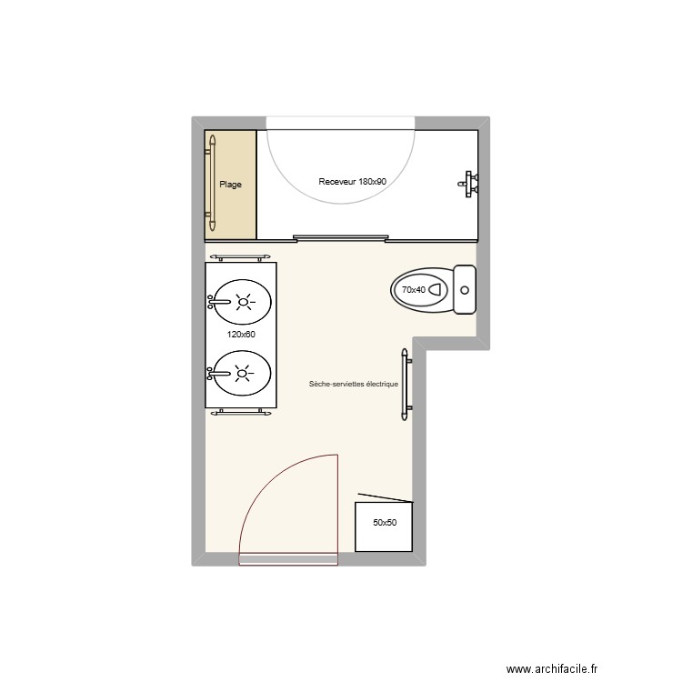 Mon choix. Plan de 1 pièce et 7 m2