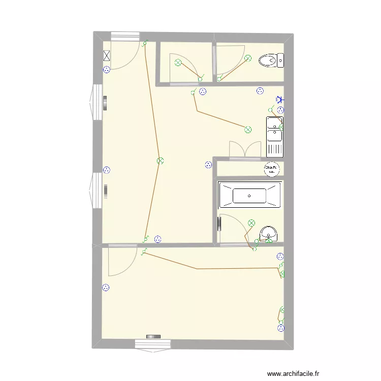 VDR Indivision BRU 1er gauche. Plan de 