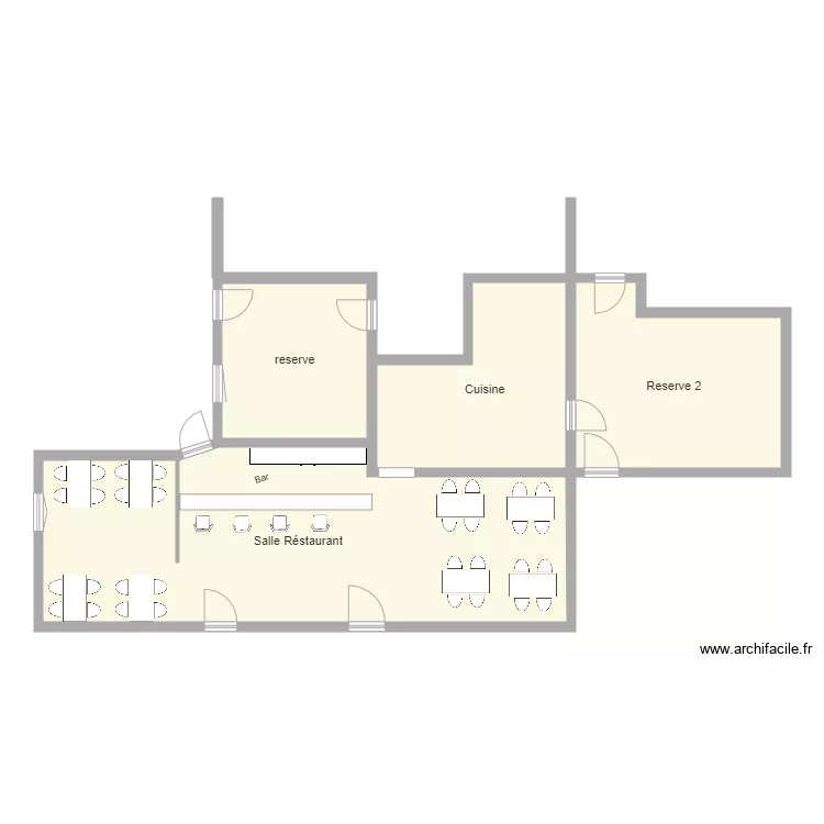 Bar Restaurant du Boisvinet. Plan de 