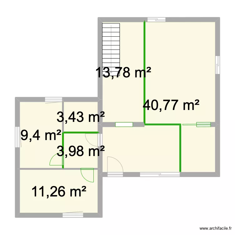 ODE 1er ETAGE. Plan de 