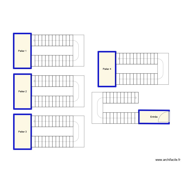 peloux PALIERS. Plan de 0 pièce et 0 m2
