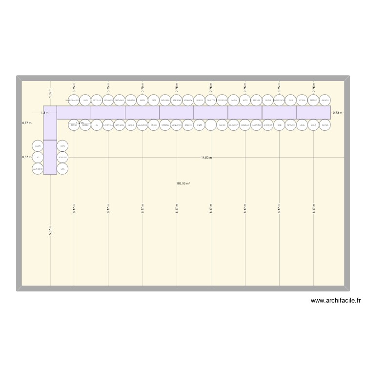 ANNIVERSAIRE LAETI. Plan de 0 pièce et 0 m2