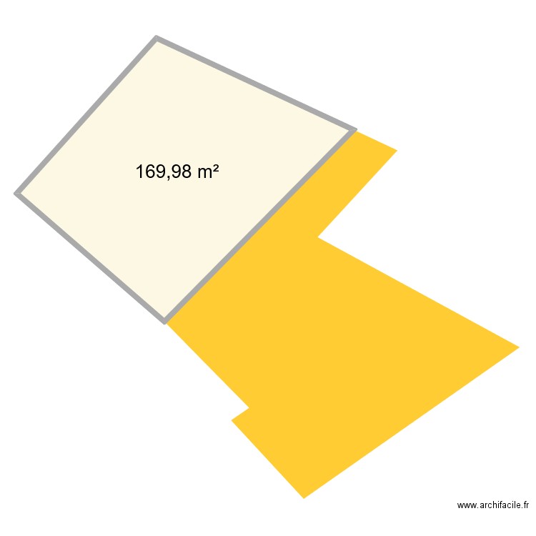 MONNIERES DU RAFFOU. Plan de 1 pièce et 170 m2