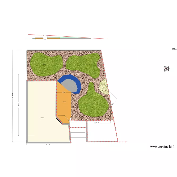 terrasses v30. Plan de 1 et 34 m² terrasses v30. Plan de 1 et 34 m²