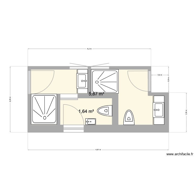 StPrex_SdB_Etage3. Plan de 0 pièce et 0 m2 StPrex_SdB_Etage3. Plan de 0 pièce et 0 m2