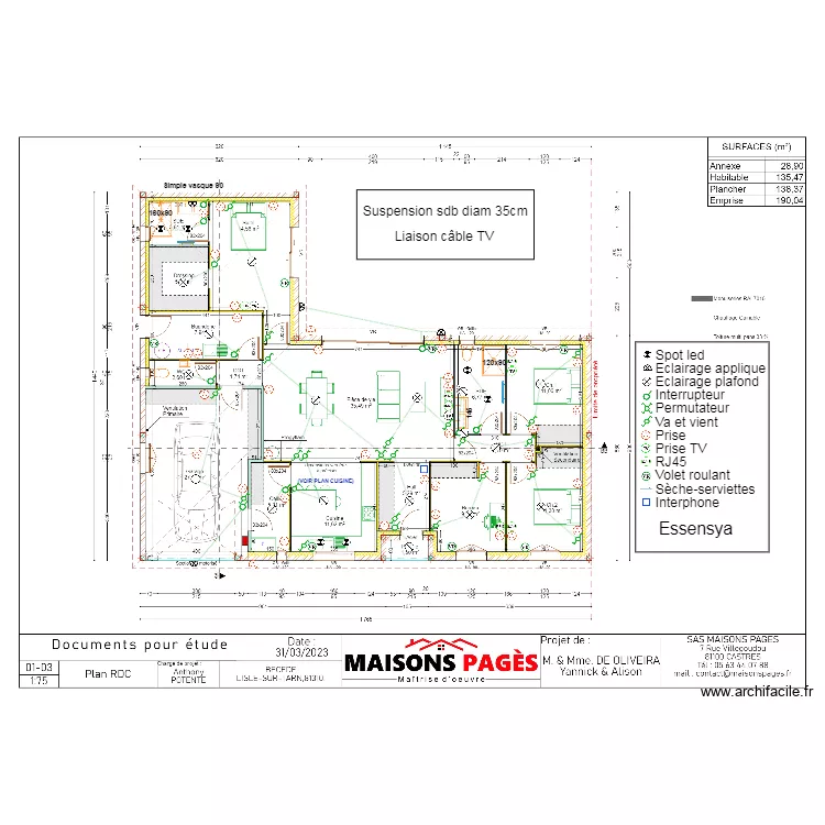 DE OLIVEIRA. Plan de 
