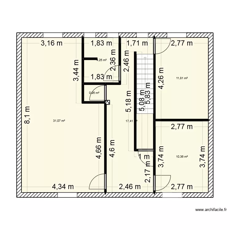 maison R+1. Plan de maison R+1. Plan de