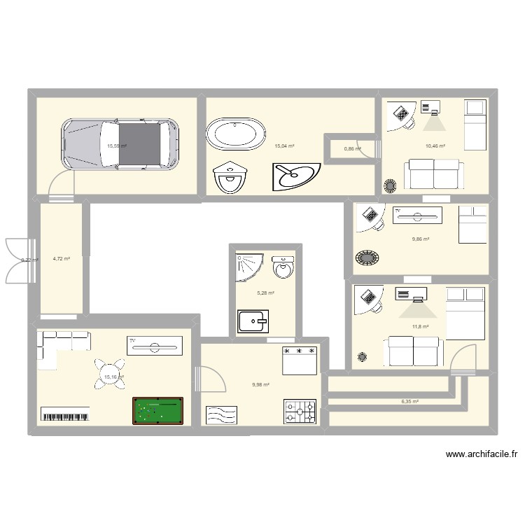 younes. Plan de 0 pièce et 0 m2
