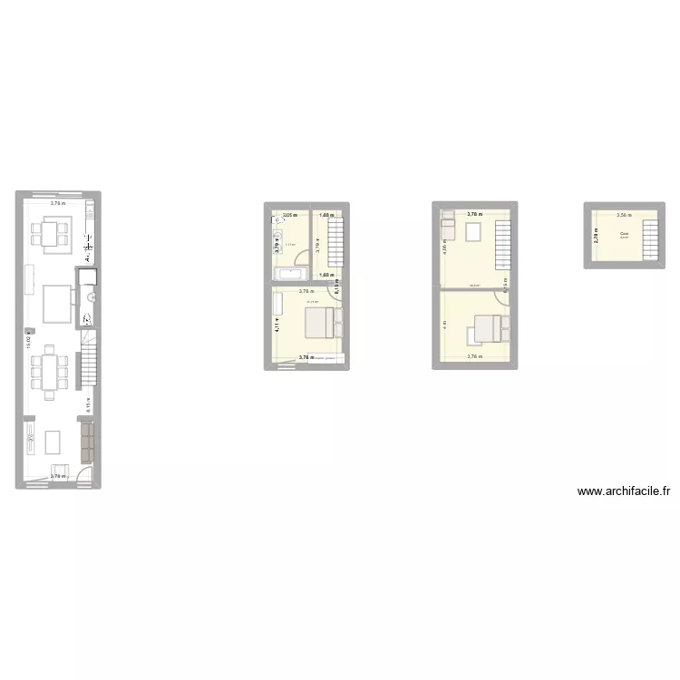 Cave. Plan de 4 et 70 m² Cave. Plan de 4 et 70 m²