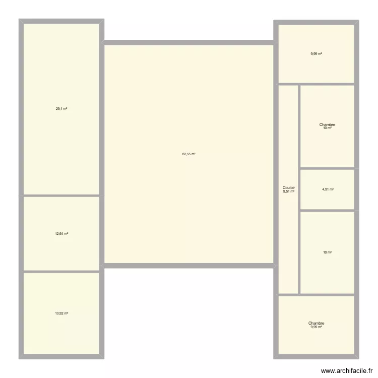 MOB. Plan de 10  et 193 m²