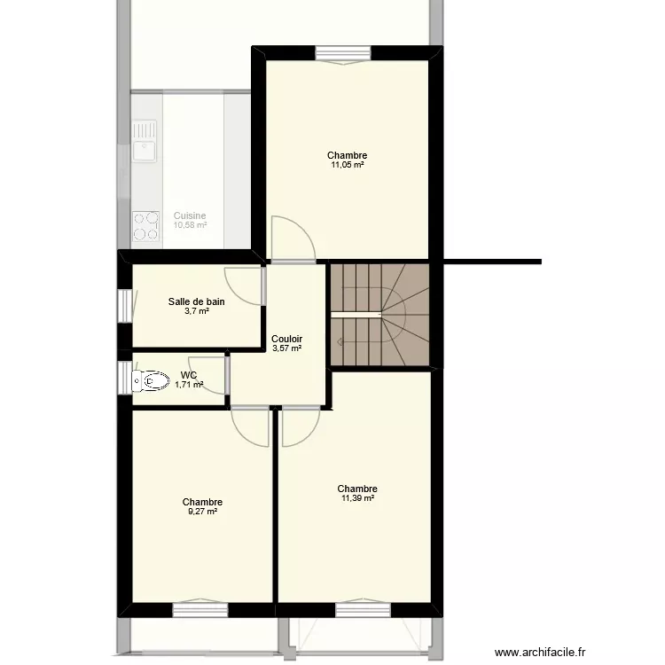 GRELLIER. Plan de 15 Pièces et 112 m²