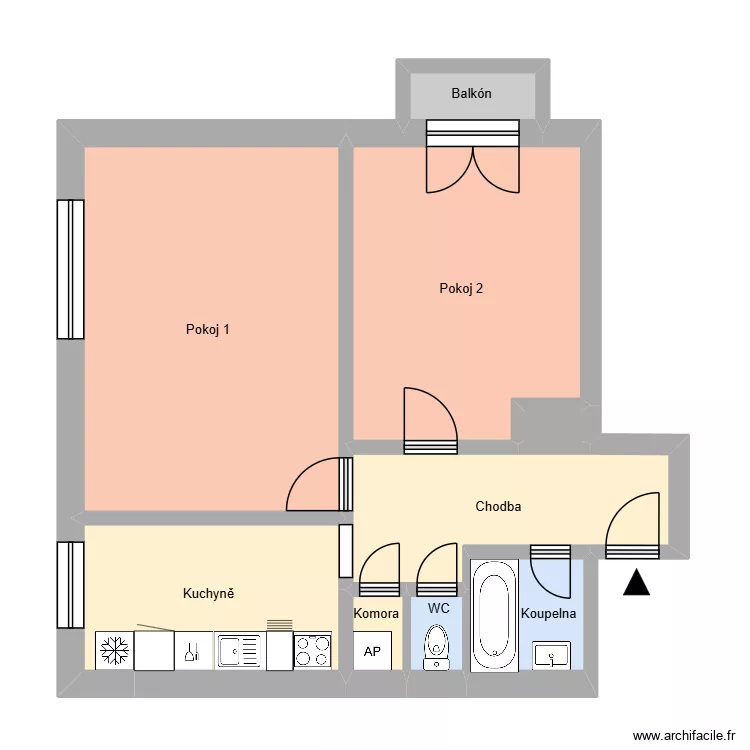 Na Bělidle 2573, byt  17. Plan de 13  et 180 m²