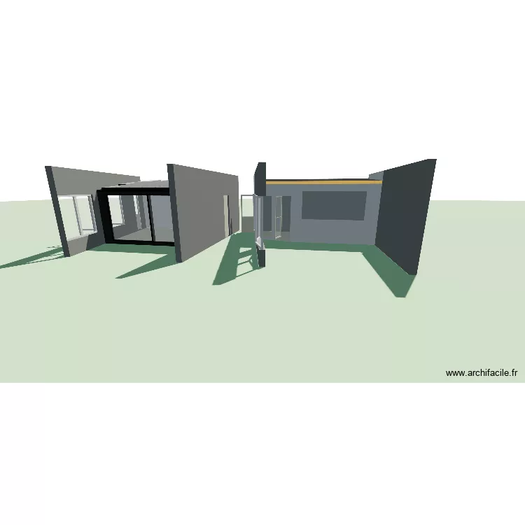veranda actuelle. Plan de 2 Pièces et 37 m² veranda actuelle. Plan de 2 Pièces et 37 m²