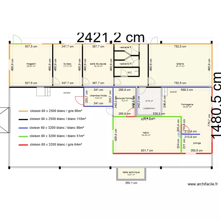 plan g&eacute;n&eacute;rale GAEC la Marmitte cotations. Plan de 