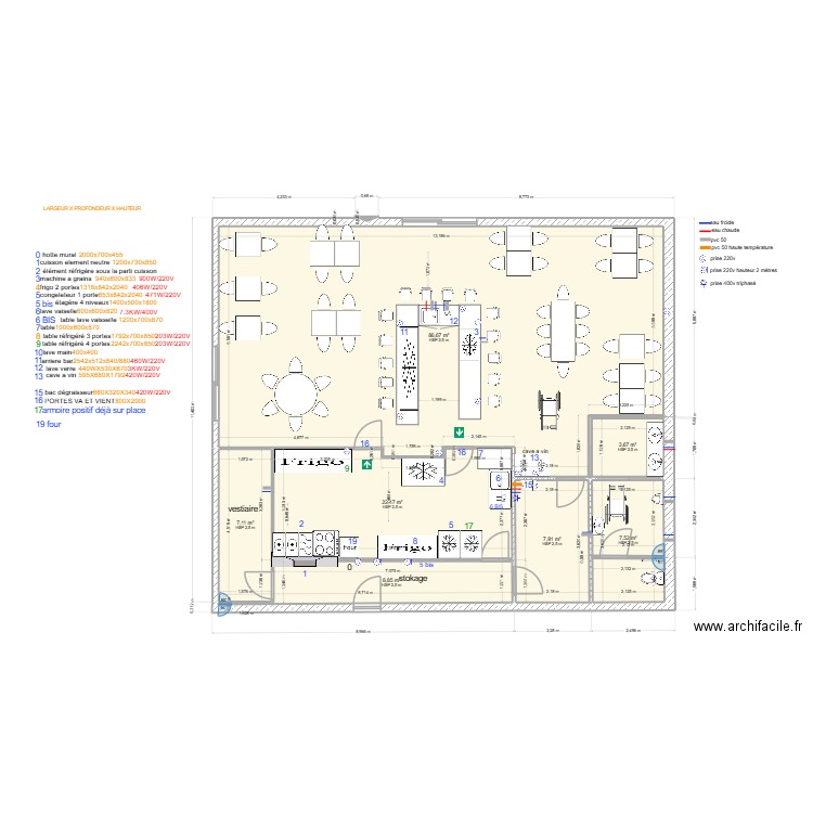 clos d;ennetieres09. Plan de 7 pièces et 144 m2