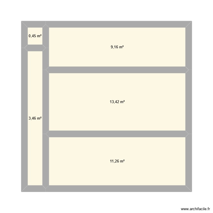 Agrandissement deuxième plan. Plan de 0 pièce et 0 m2