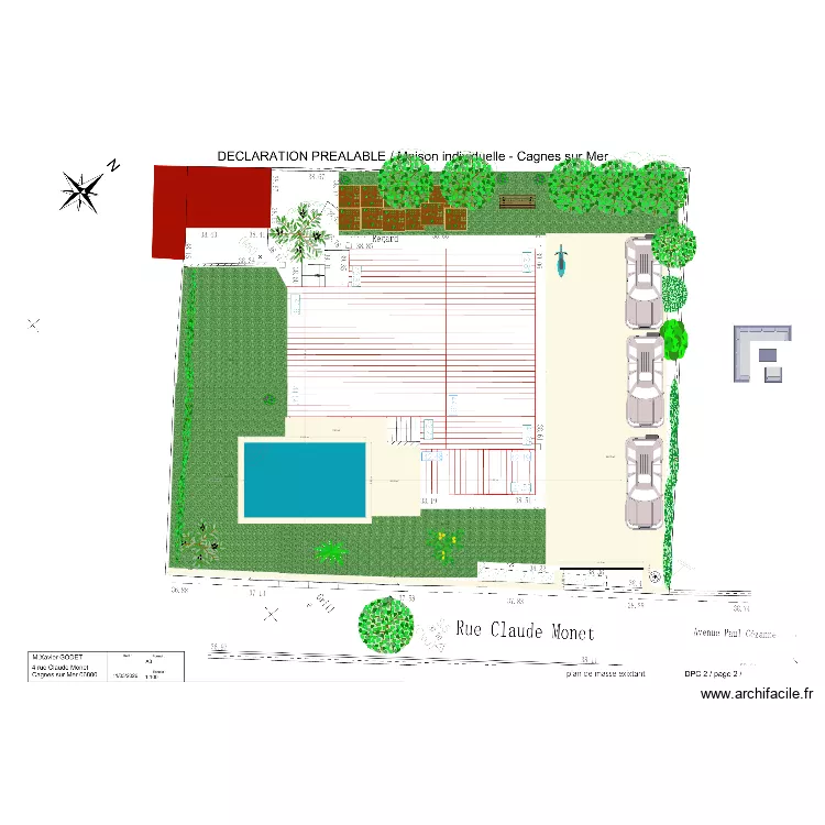 Plan exterieur reel. Plan de 