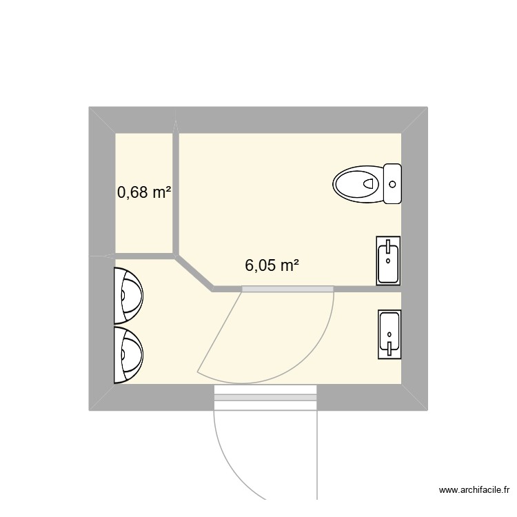 sanitaire carhaix. Plan de 0 pièce et 0 m2