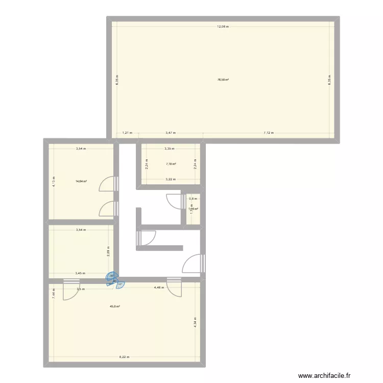 Vedrin asis. Plan de 5 pièces et 146 m² Vedrin asis. Plan de 5 pièces et 146 m²