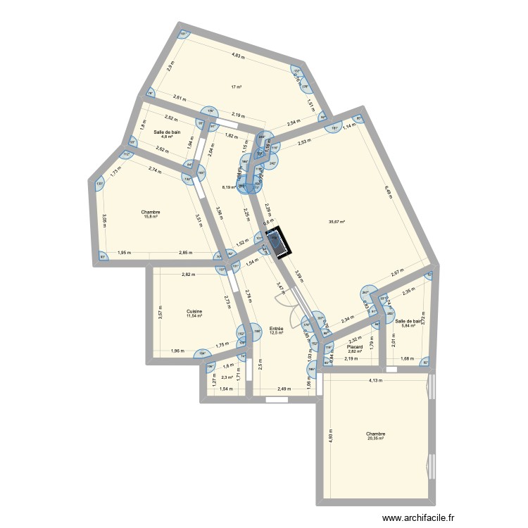 Omega. Plan de 0 pièce et 0 m2