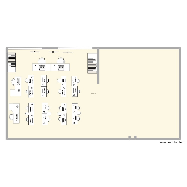 bassma. Plan de 1 pièce et 324 m2