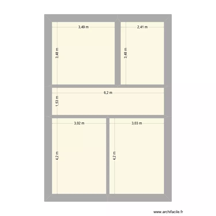 Astrid 2 &eacute;tage. Plan de 