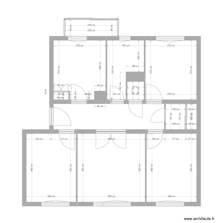Alibert. Plan de 10  et 59 m²