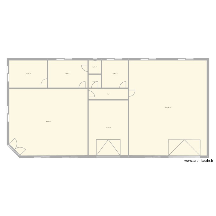 JP BESANCON. Plan de 9 pièces et 292 m2