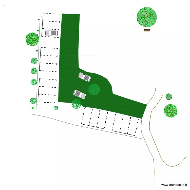 parking. Plan de parking. Plan de