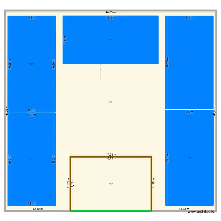 Padel lisieux. Plan de 7 et 2790 m² Padel lisieux. Plan de 7 et 2790 m²