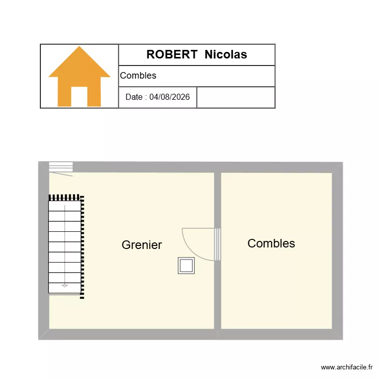 ROBERT Nicolas. Plan de 13 et 110 m² ROBERT Nicolas. Plan de 13 et 110 m²