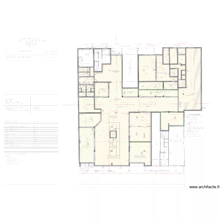 halle senequier. Plan de 29  et 1446 m²